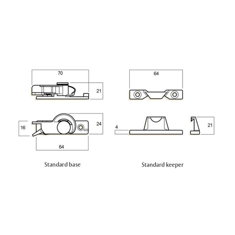 WHITCO WINDOW SAFETY SASH LOCK POLISHED CHROME W270208 - primehardware