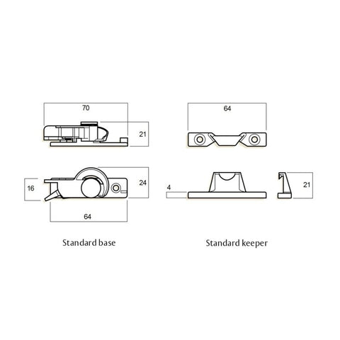 WHITCO WINDOW SAFETY SASH LOCK BLACK W270217 - primehardware