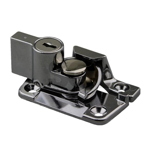 WHITCO WINDOW SASH LOCK WIDE BASE LOCKABLE POLISHED CHROME KEYED ALIKE W273608 - primehardware