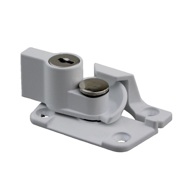 WHITCO WINDOW SASH LOCK WIDE BASE LOCKABLE WHITE KEYED ALIKE W273616 - primehardware