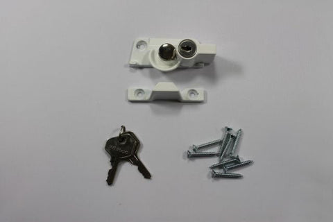 WHITCO WINDOW SASH LOCK WIDE BASE LOCKABLE WHITE KEYED ALIKE W273616 - primehardware