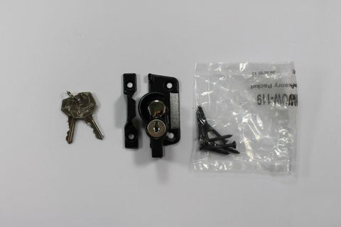 WHITCO WINDOW SASH LOCK WIDE BASE LOCKABLE BLACK KEYED ALIKE W273617 - primehardware