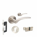 Zanda Apollo Lever Set Modern Minimalist Design Brushed Nickel & Satin Chrome Various Options Available
