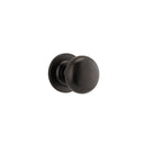 IVER Cambridge Door Knob On Round Rose Concealed Fix | Lever Set Only | 8 Finishes - Signature Brass