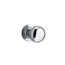 IVER Cambridge Door Knob On Round Rose Concealed Fix | Lever Set Only | 8 Finishes - Polished Chrome