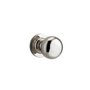 IVER Cambridge Door Knob On Round Rose Concealed Fix | Lever Set Only | 8 Finishes - Polished Nickel