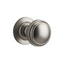 IVER Paddington Door Knob On Round Rose Concealed Fix | Lever Set Only | 9 Finishes - Satin Nickel