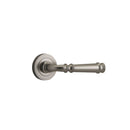 IVER Verona Door Lever Handle On Round Rose Pair | Lever Set Only | 9 Finishes - Satin Nickel