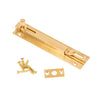 Scope Necked Barrel Bolt Heavy Duty Brass Shoot With Screws Satin Brass EA - primehardware