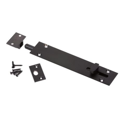 Scope Reverse Barrel Bolt Heavy Duty BS With Screws Black EA - primehardware