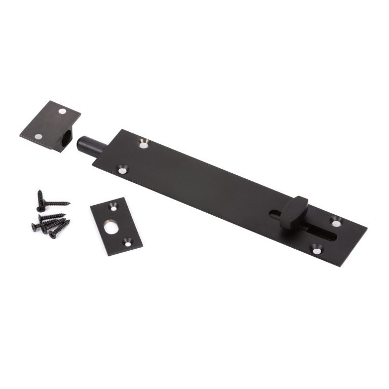 Scope Reverse Barrel Bolt Heavy Duty BS With Screws Black EA