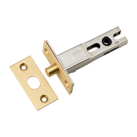IVER Privacy Bolt Round | 60mm Backset - Brushed Brass