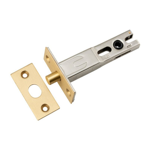IVER Privacy Bolt Round | 70mm Backset - Brushed Brass