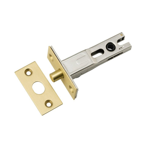 IVER Privacy Bolt Round | 60mm Backset - Brushed Gold PVD