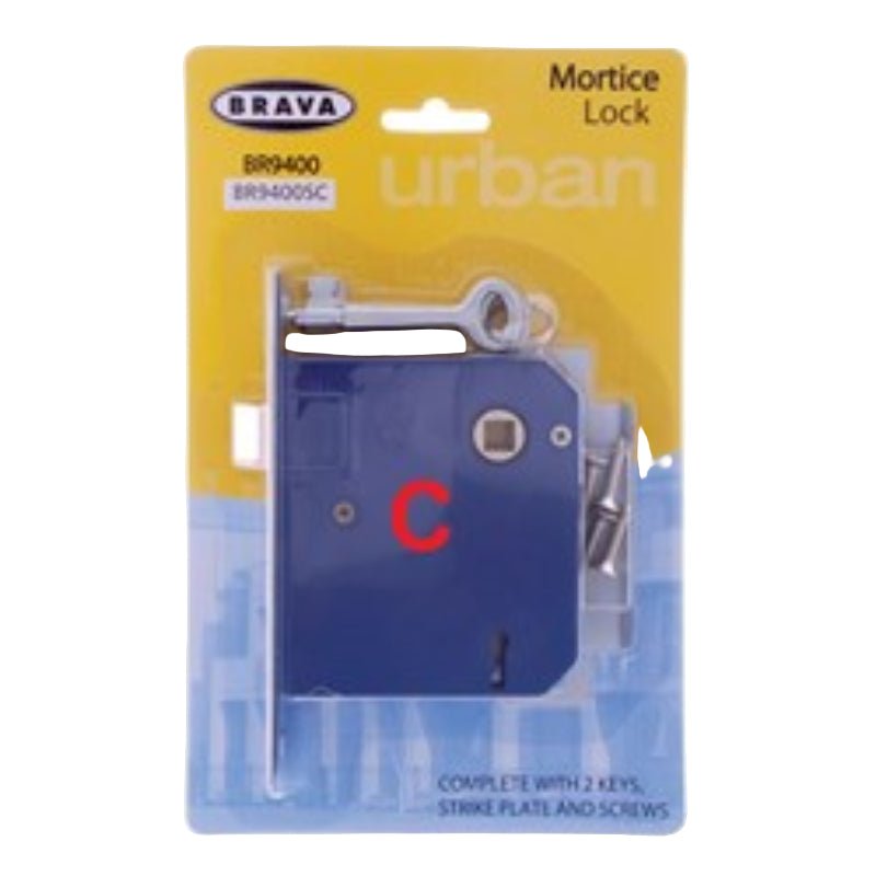 Brava Urban 2 Lever Mortice Lock Kac Satin Chrome - Br9400 Sckac  BR9400SCKAC
