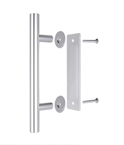 Zanda Barn Door Hardware Kit (Pull Handle & Flush Pull) - primehardware