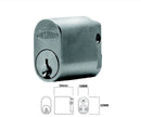 Lock cylinder with dimensions on a white background