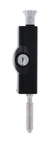 Carbine CBS C500 Wafer Patio Bolt, C4 Wafer Keyed Alike KA1, Poly Bag, Black - primehardware