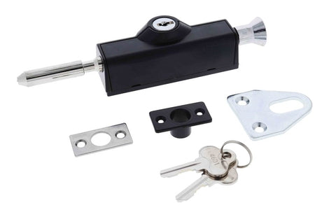 Carbine CBS C500 Wafer Patio Bolt, LF Keyed Alike KA2, Poly Bag, Black - primehardware