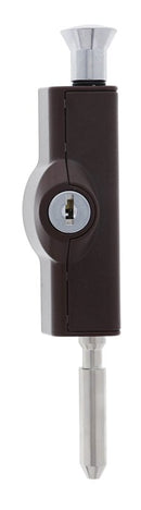 Carbine CBS C500 Wafer Patio Bolt, LF Keyed Alike KA1, Poly Bag, Brown - primehardware