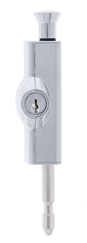 Carbine CBS C500 Wafer Patio Bolt, C4 Wafer Keyed Alike KA1, Poly Bag, Chrome Plate - primehardware