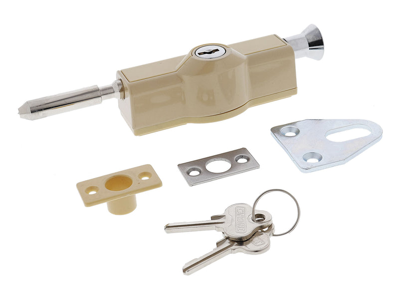 Carbine CBS C500 Wafer Patio Bolt, LF Keyed Alike  KA1, Poly Bag, Doeskin