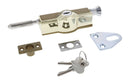 Carbine CBS C500 Wafer Patio Bolt, LF Keyed Alike KA1, Poly Bag, Polished Brass - primehardware