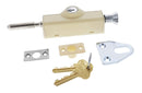 Carbine CBS C500 Wafer Patio Bolt, C4 Wafer Keyed Alike KA1, Poly Bag, Primrose - primehardware