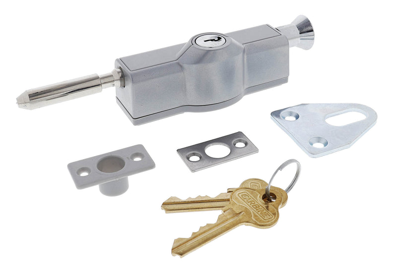 Carbine CBS C500 Wafer Patio Bolt, C4 Wafer Keyed Alike  KA2, Poly Bag, Silver