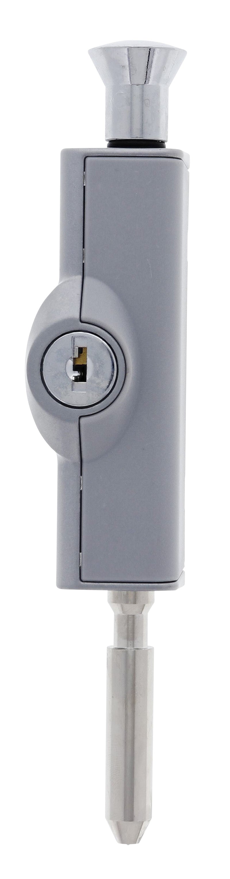 Carbine CBS C500 Wafer Patio Bolt, LF Keyed Alike  KA1, Poly Bag, Silver