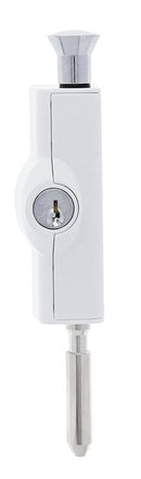 Carbine CBS C500 Wafer Patio Bolt, C4 Wafer Keyed Alike KA2, Poly Bag, White - primehardware