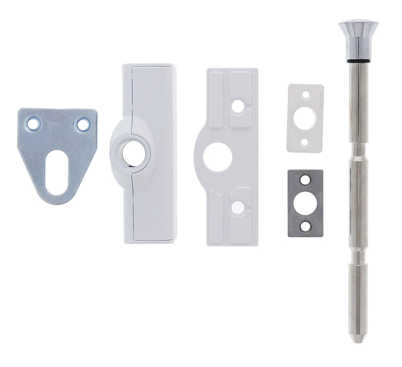 Carbine CBS C500 Wafer Patio Bolt,  No Barrel  , Poly Bag, White