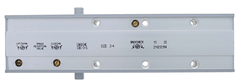 Carbine CDC-3 Radius EN2-4 40kg - 80kg door closer, Silver, with Backcheck
