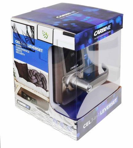 Carbine CEL - 3in1 Electronic Leverset, Less batteries, Display Pack, Satin Nickel - primehardware