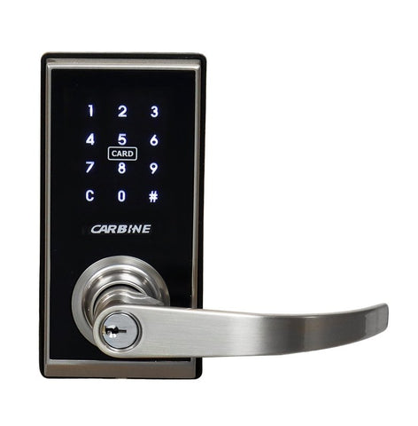 Carbine CEL2 - 3in1 Standalone Electronic Leverset, Less batteries, Boxed, Satin Nickel - primehardware