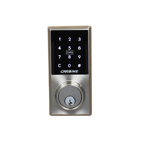 Carbine CEL2 - 3in1 Electronic Standalone Deadbolt , Less batteries, Boxed, Satin Nickel - primehardware