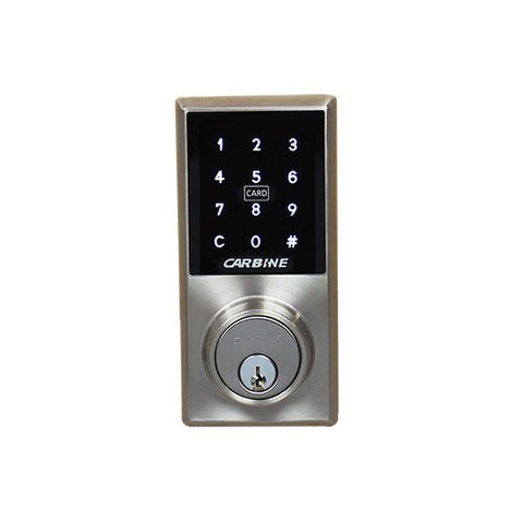 Carbine CEL2 - 3in1 Electronic Standalone Deadbolt , Less batteries, Boxed, Satin Nickel - primehardware