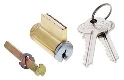 Carbine 8221 PD Cylinder incl ALB LB single tailpiece, 6 pin, C4 Keyed to Differ , Satin Chrome - primehardware