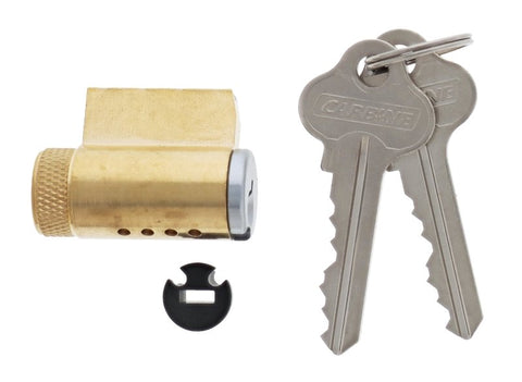 Carbine 8221 PD Cylinder incl PR PS PA tailpiece (vestibule), 6 pin, C4 Keyed to Differ , Satin Chrome - primehardware