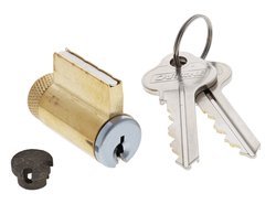 Carbine 8221 PD Cylinder incl PR PS PA tailpiece (no vestibule), 6 pin, C4 Keyed to Differ , Satin Chrome - primehardware