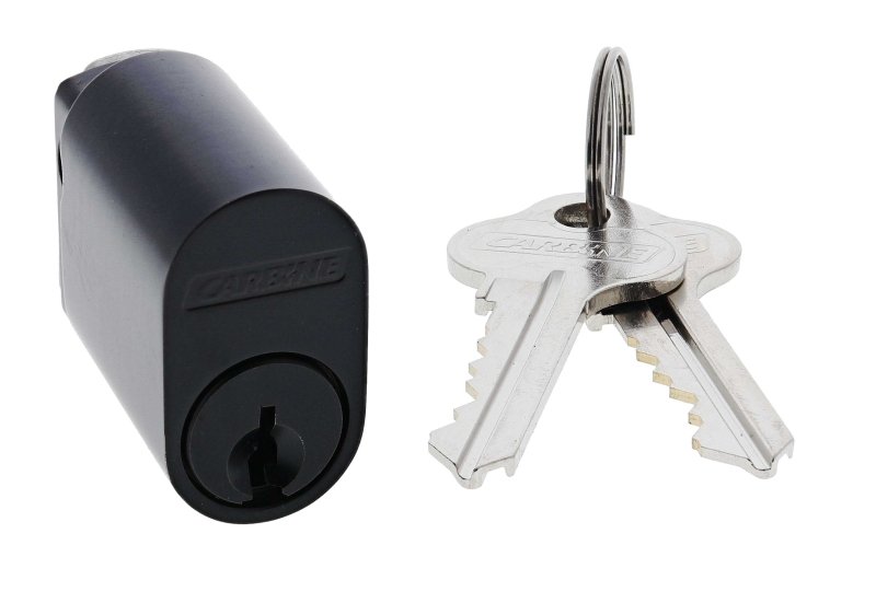 Carbine Oval Cylinder, 6 pin X Cam, C4 Keyed to Differ , Boxed, Matte Black - primehardware