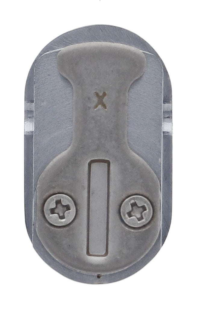 Carbine Oval Cylinder, 6 pin 48mm cylinder  X Cam, C4 Keyed Alike KA1, Boxed, Satin Chrome