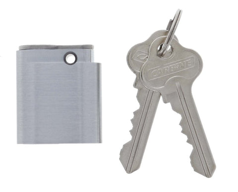 Carbine Oval Cylinder, 6 pin X Cam, C4 Keyed Alike KA2, Boxed, Satin Chrome - primehardware