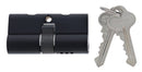 Carbine Euro Double cylinder Fixed Cam, 5 pin, C4 Keyed Alike, KA1, Boxed, Matte Black - primehardware