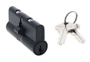 Carbine Euro Double cylinder Fixed Cam, 5 pin, C4 Keyed to Differ, , Boxed, Matte Black - primehardware