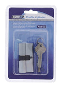 Carbine Euro Double cylinder Fixed Cam, 5 pin, C4 Keyed to Differ, , Display Pack, Satin Chrome - primehardware