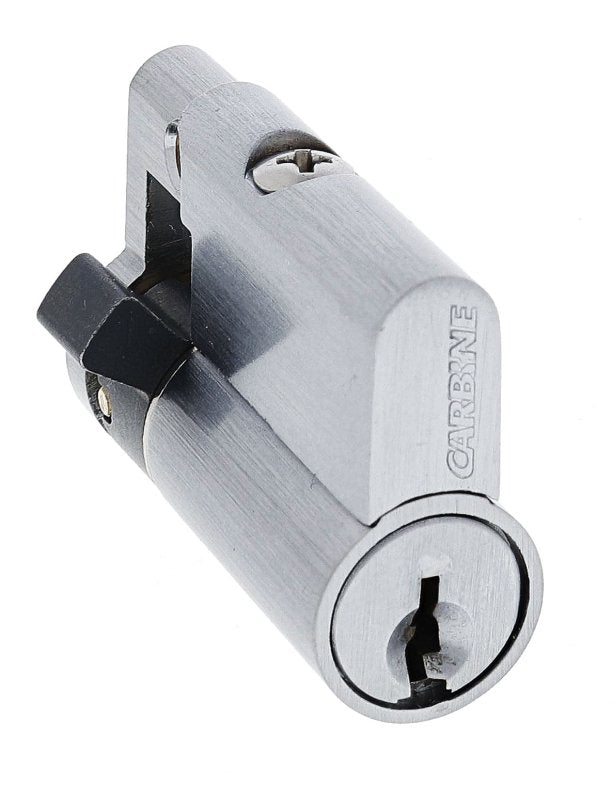 Carbine Euro Half Cylinder Fixed Cam, 6 pin, C4 Keyed Alike, RANDOM GROUPS, Boxed, Satin Chrome - primehardware