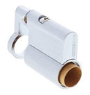 Carbine Euro Cylinder Housing, Fixed Cam 6 pin, Half cylinder, Boxed, Satin Chrome - primehardware