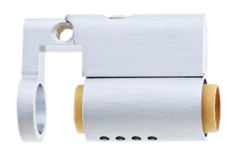 Carbine Euro Cylinder Housing, Fixed Cam 6 pin, Half cylinder, Boxed, Satin Chrome - primehardware