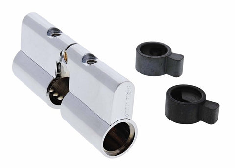 Carbine Euro / Profile Cylinder Housing, Fixed and Lazy Cam 6 pin, Double cylinder, Boxed, Chrome Plate - primehardware